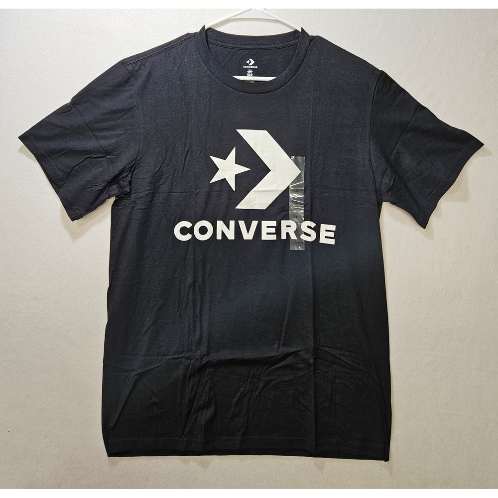 Converse Men's Graphic Logo T-Shirt, Black/White, Size Small, 100% Cotton, NWT